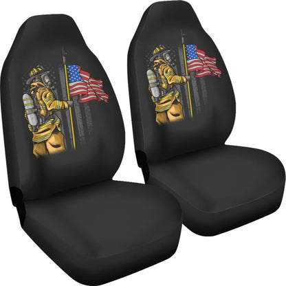 First Responders Firefighter Patriotic Car Seat Covers