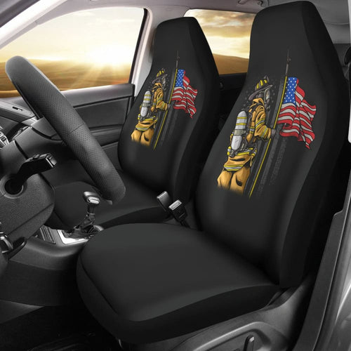 First Responders Firefighter Patriotic Car Seat Covers