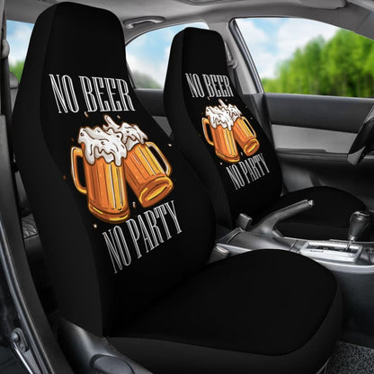 No Beer No Party Alcoholic Drunk Funny Car Seat Covers