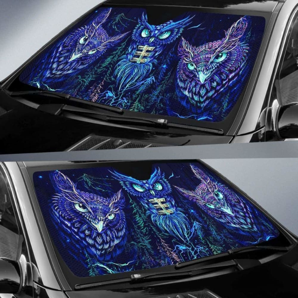 Owl Mystical Animal Car Sun Shades Amazing Gift