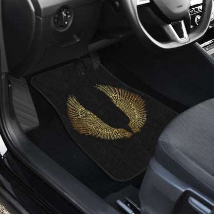 Angel Wings Gold Custom Car Floor Mats