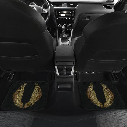 Angel Wings Gold Custom Car Floor Mats