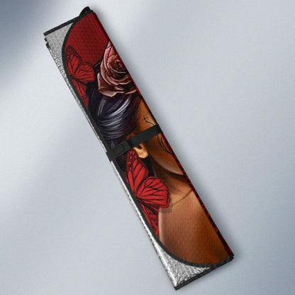 Calavera Girl - Red - Auto Sun Shade