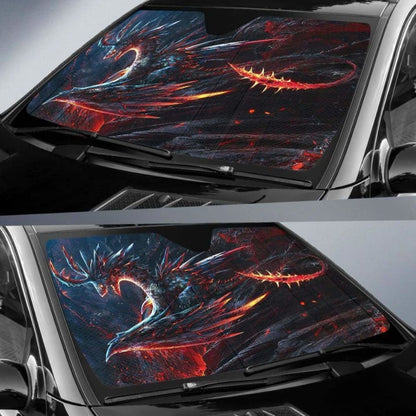 Dragon Fire Car Sun Shade