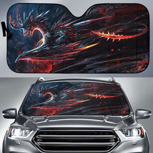 Dragon Fire Car Sun Shade