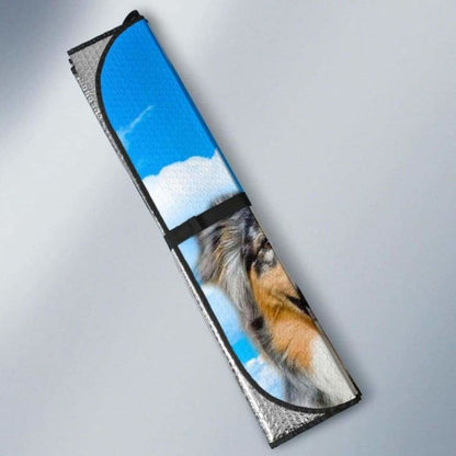 Australian Shepherd Face Auto Sun Shades