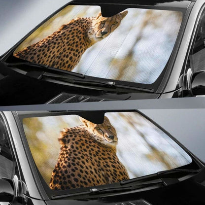 Cheetah Big Cat HdK Car Sun Shade