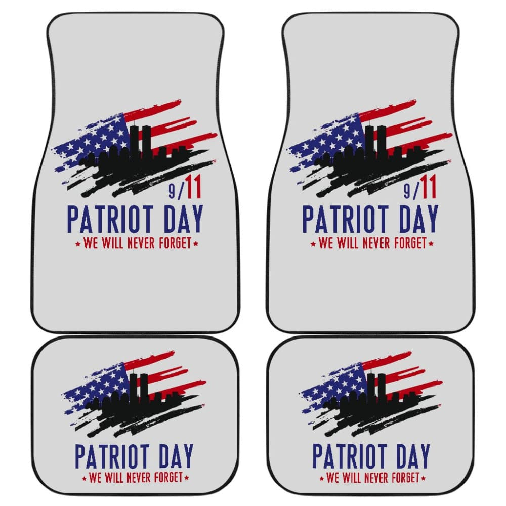 . Patriot Day We Will Never Forget Car Floor Mats