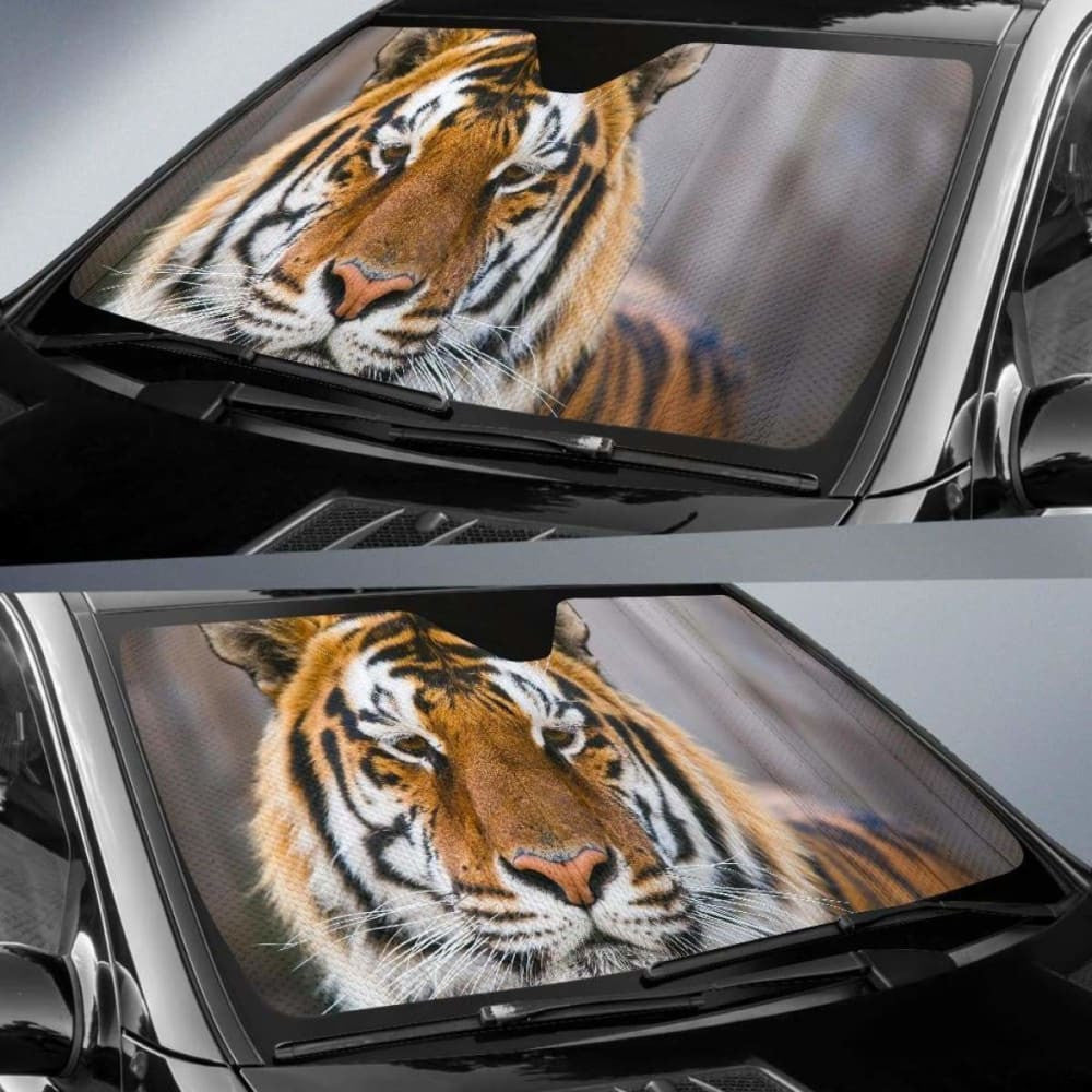 Tiger Face Wild Tiger Closeup Hd Car Sun Shade