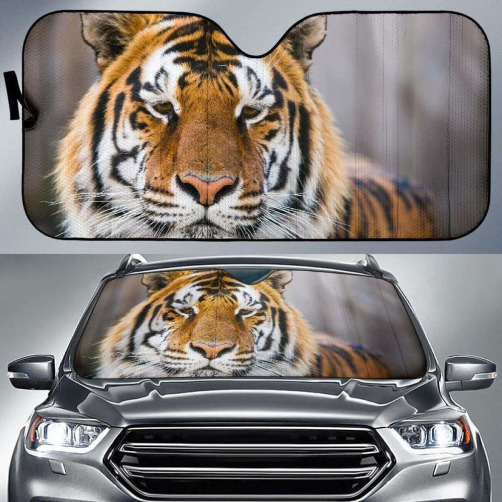 Tiger Face Wild Tiger Closeup Hd Car Sun Shade
