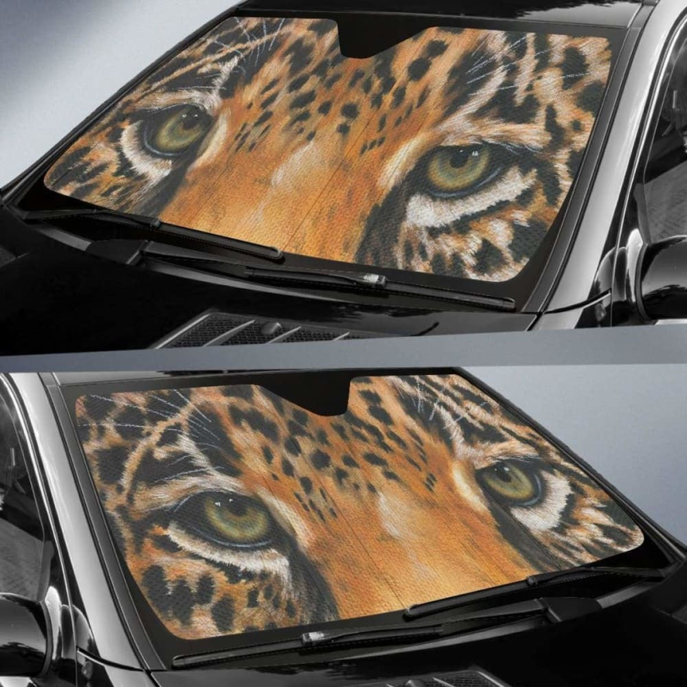 Car Sun Shade Leopard Eyes