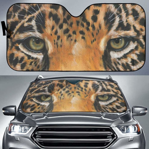Car Sun Shade Leopard Eyes