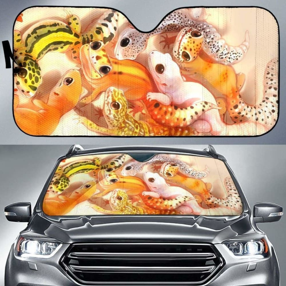 Bp Leopard Gecko Art Car Sun Shade