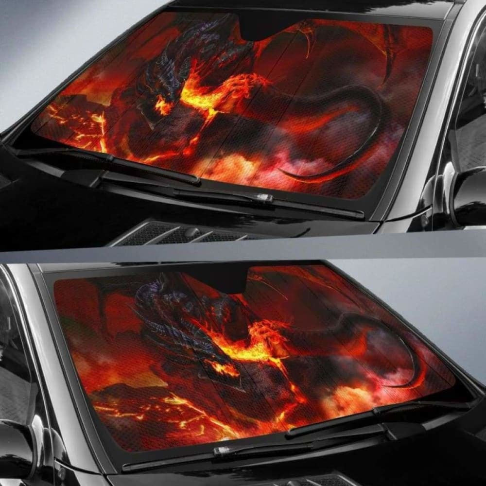 Dragon Fire Car Sun Shades