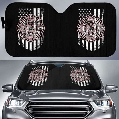 Firefighter Flag Auto Sun Car Shades
