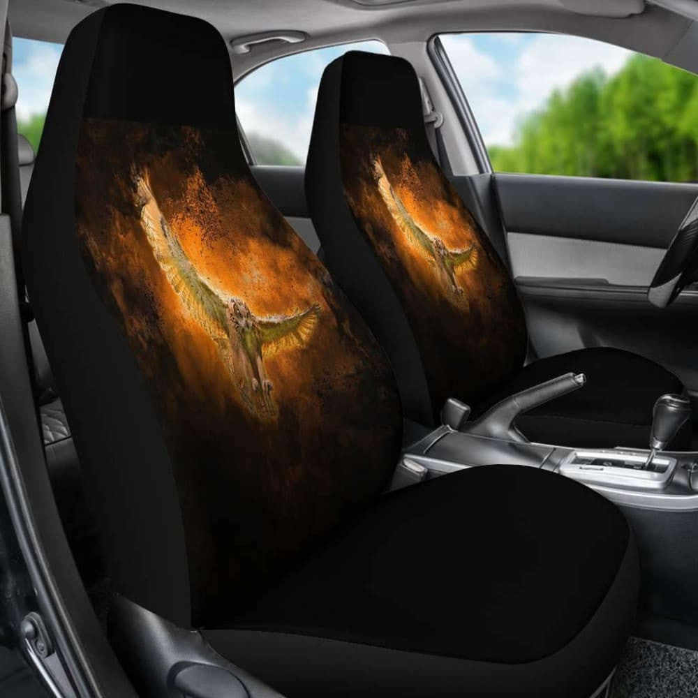 Owl & Fire Art Car Seat Covers Amazing Gift Ideas
