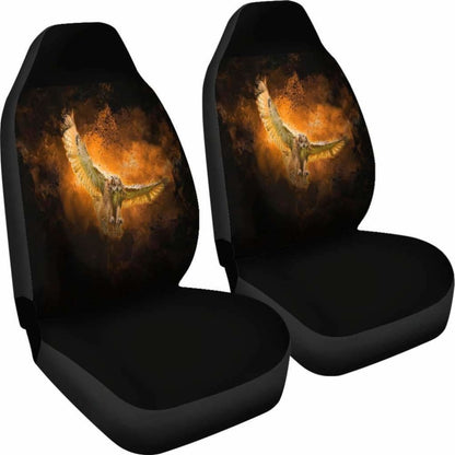 Owl & Fire Art Car Seat Covers Amazing Gift Ideas