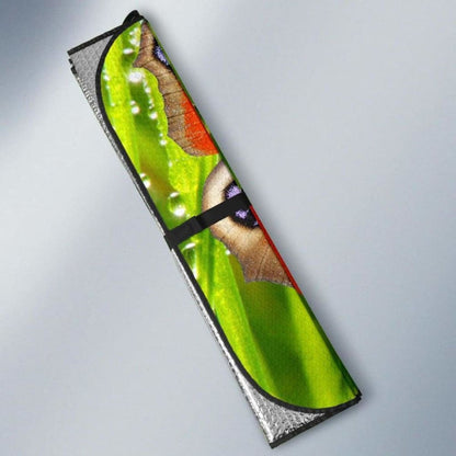 Butterfly Drops Spring GreenK Car Sun Shade