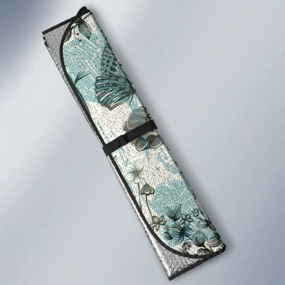 Dragonfly Butterfly Plants Insect Flower Vintage Style Pattern Car Auto Sun Shades