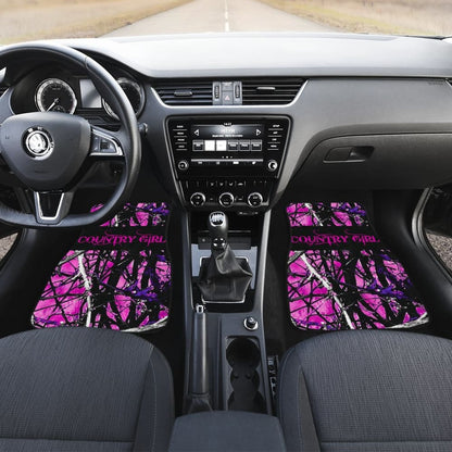 Camouflage Country Girl Car Floor Mats