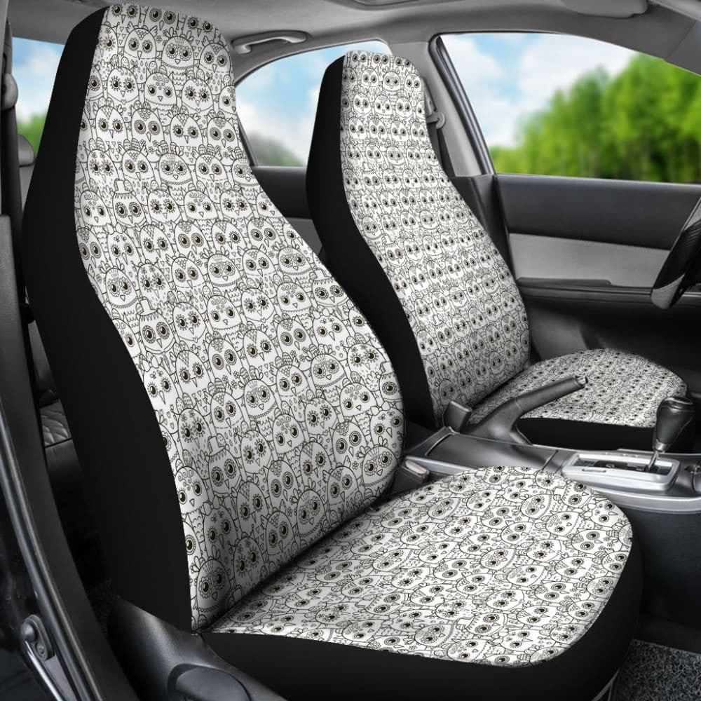 Pattern Owl Doodle Car Seat Covers Amazing Gift