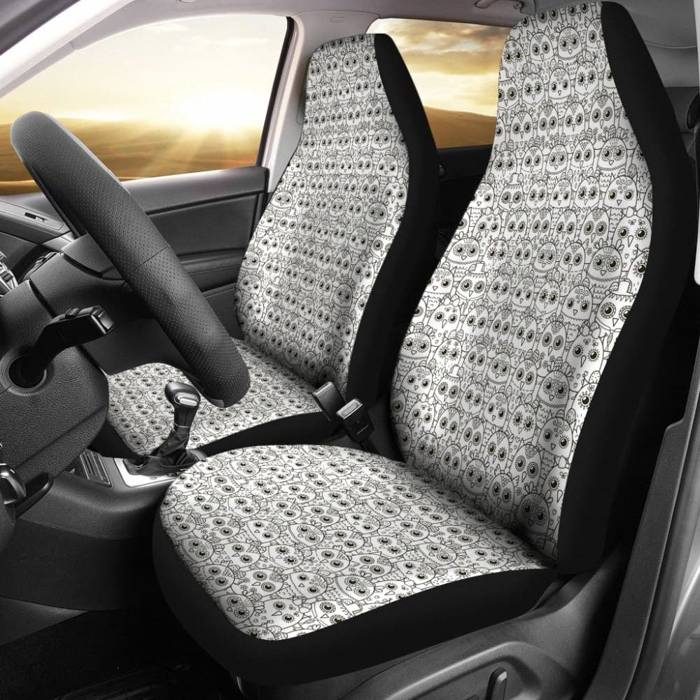 Pattern Owl Doodle Car Seat Covers Amazing Gift