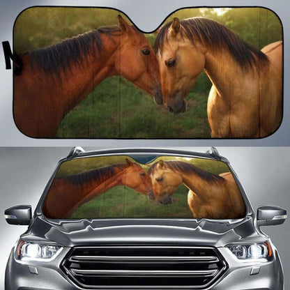 Horses Pair CoupleK Car Sun Shade