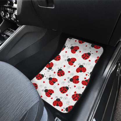 Ladybug Front And Back Car Mats