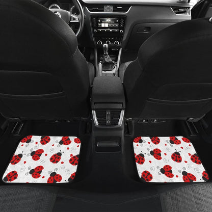 Ladybug Front And Back Car Mats