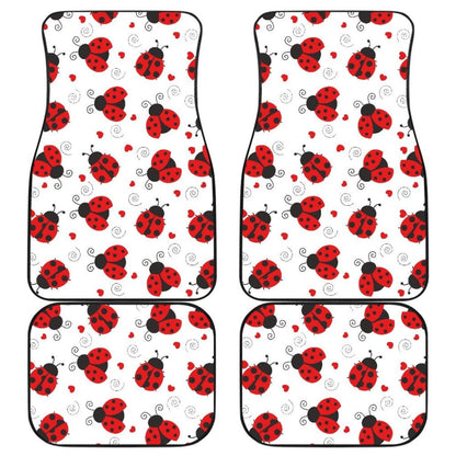 Ladybug Front And Back Car Mats