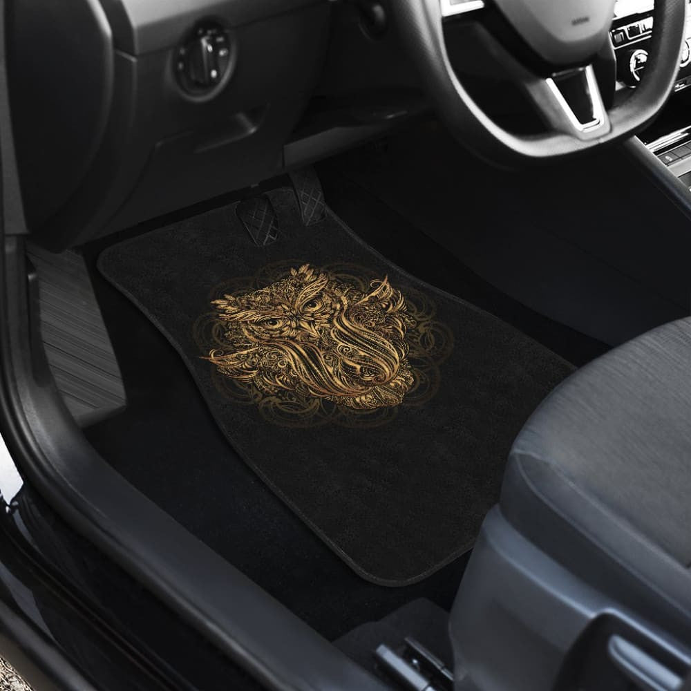 Mandala Owl Car Mat