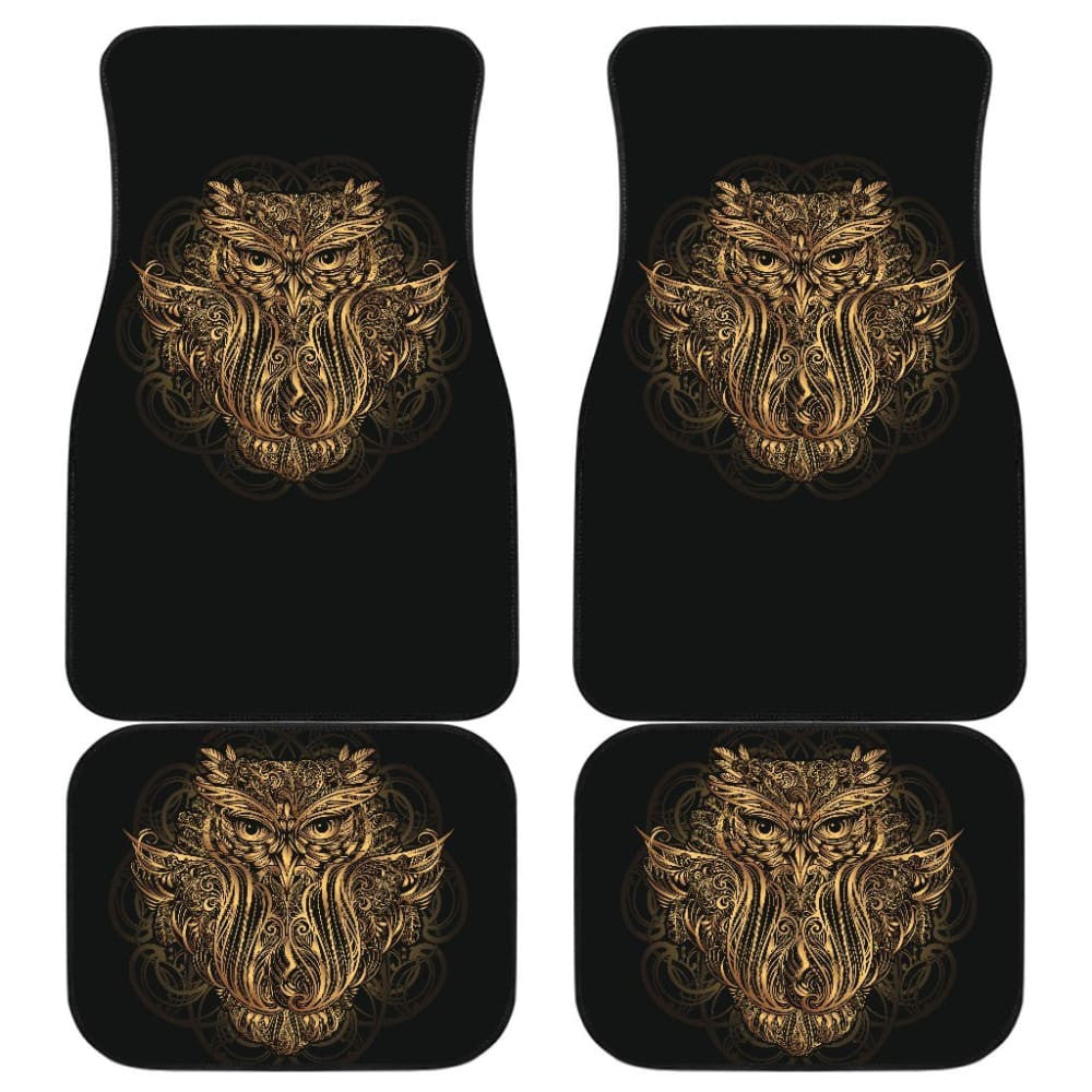 Mandala Owl Car Mat