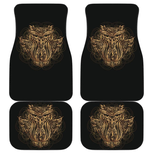 Mandala Owl Car Mat