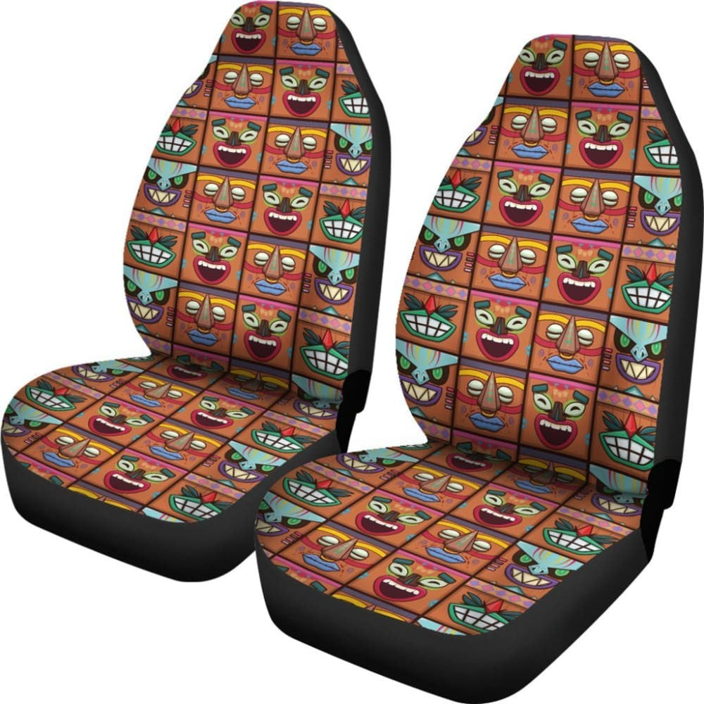 Hawaii Tiki God Car Seat Covers