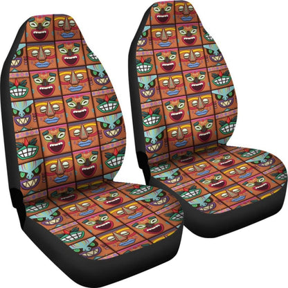 Hawaii Tiki God Car Seat Covers