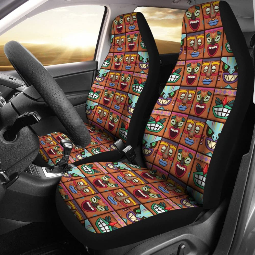 Hawaii Tiki God Car Seat Covers