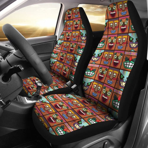 Hawaii Tiki God Car Seat Covers