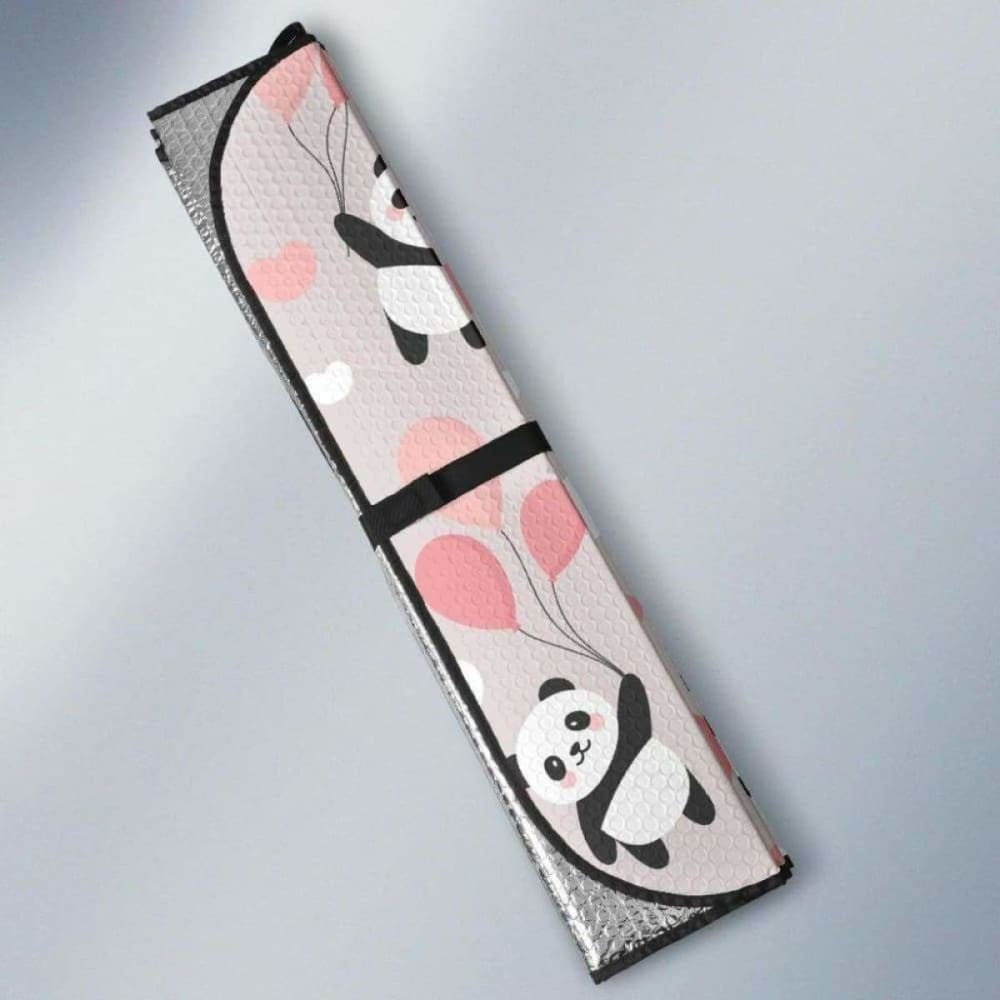 Cute Panda Ballon Heart Pattern Car Auto Sun Shades