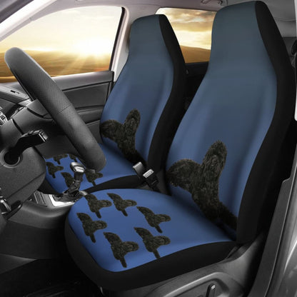 Labradoodle Car Seat Cover - Black