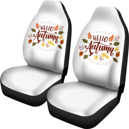 Hello Autumn Car Seat Covers Decoration