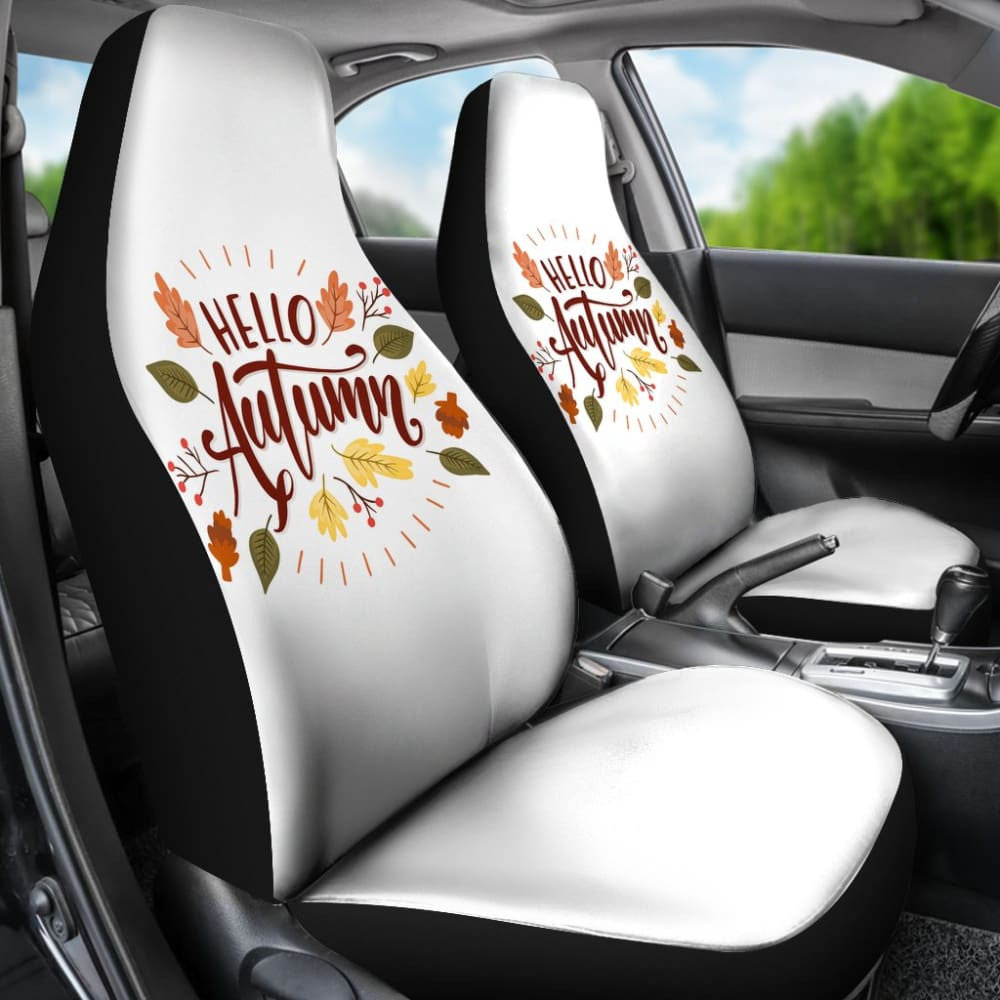 Hello Autumn Car Seat Covers Decoration