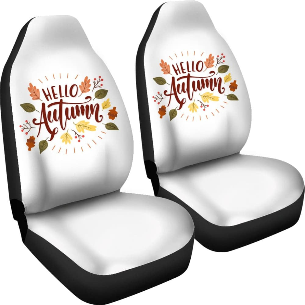 Hello Autumn Car Seat Covers Decoration