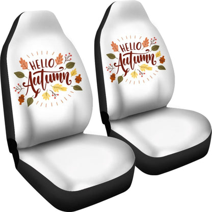 Hello Autumn Car Seat Covers Decoration
