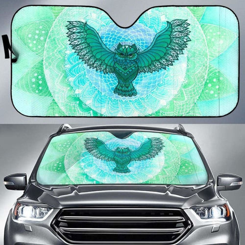 Green Owl Auto Sun Shade