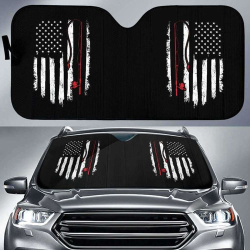 Fishing Flag Auto Sun Car Shades
