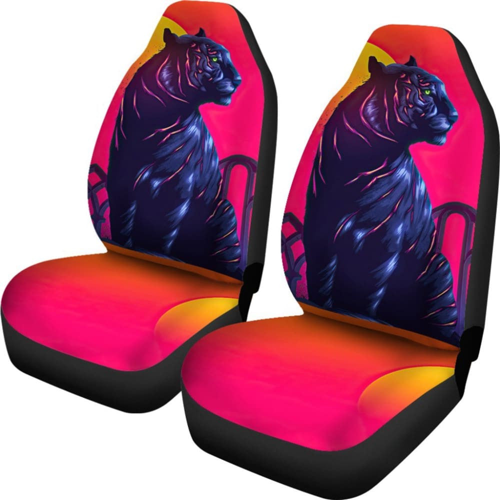 Tiger Digital Art Car Seat Covers