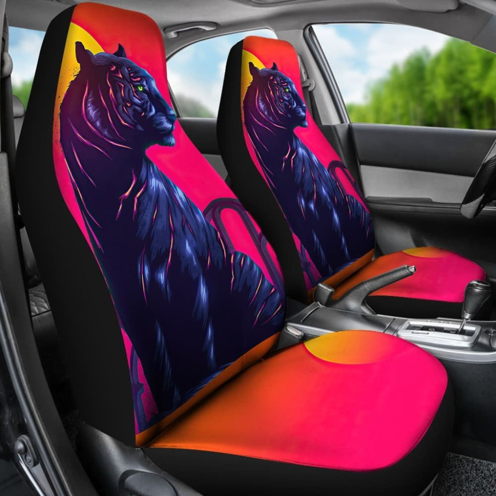 Tiger Digital Art Car Seat Covers