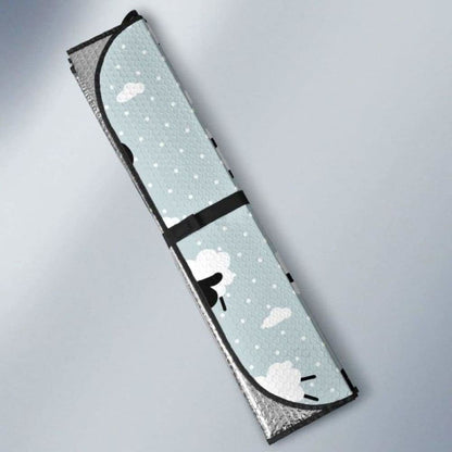 Sheep Polka Dot Cloud Pattern Car Auto Sun Shades