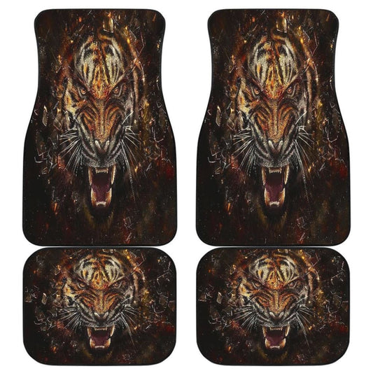 TigerD Angry Face Wild Animal Car Floor Mats