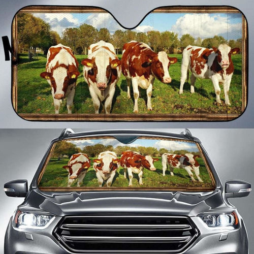 Auto Sun Shades - Cow
